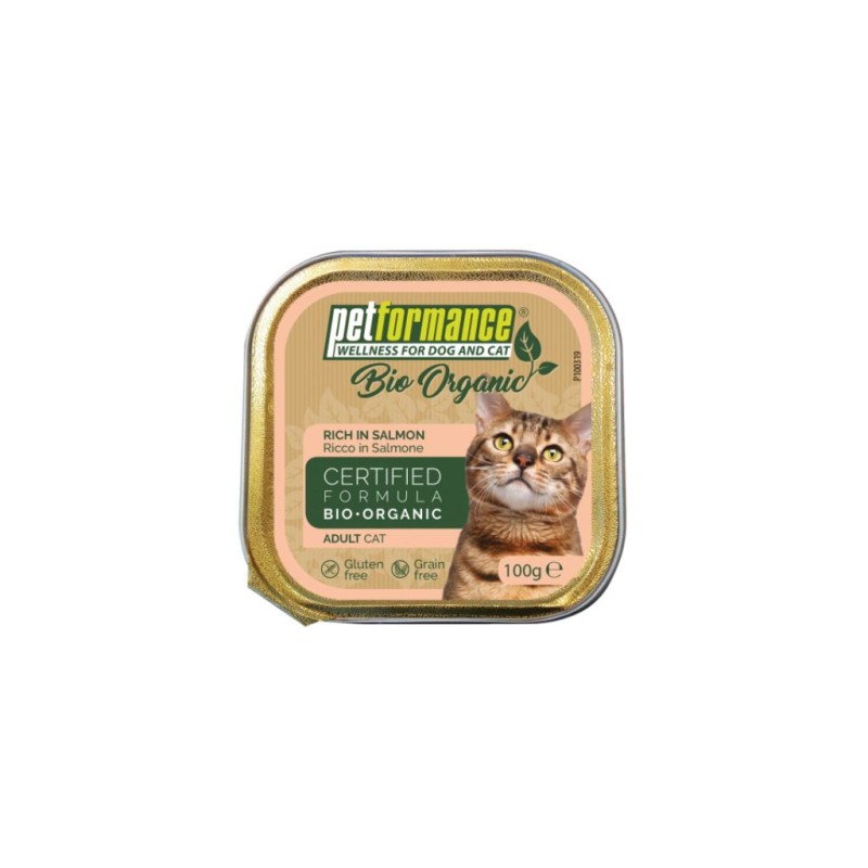 BIO-ORGANIC UMIDO GATTO - SALMONE 100 GR - BLISTER 17pz